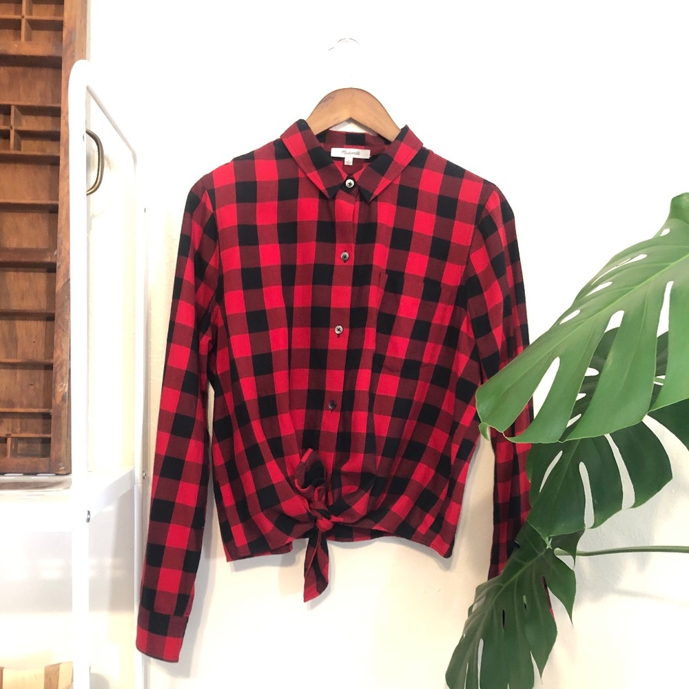 Madewell Buffalo Check Top